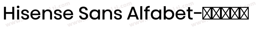 Hisense Sans Alfabet字体转换